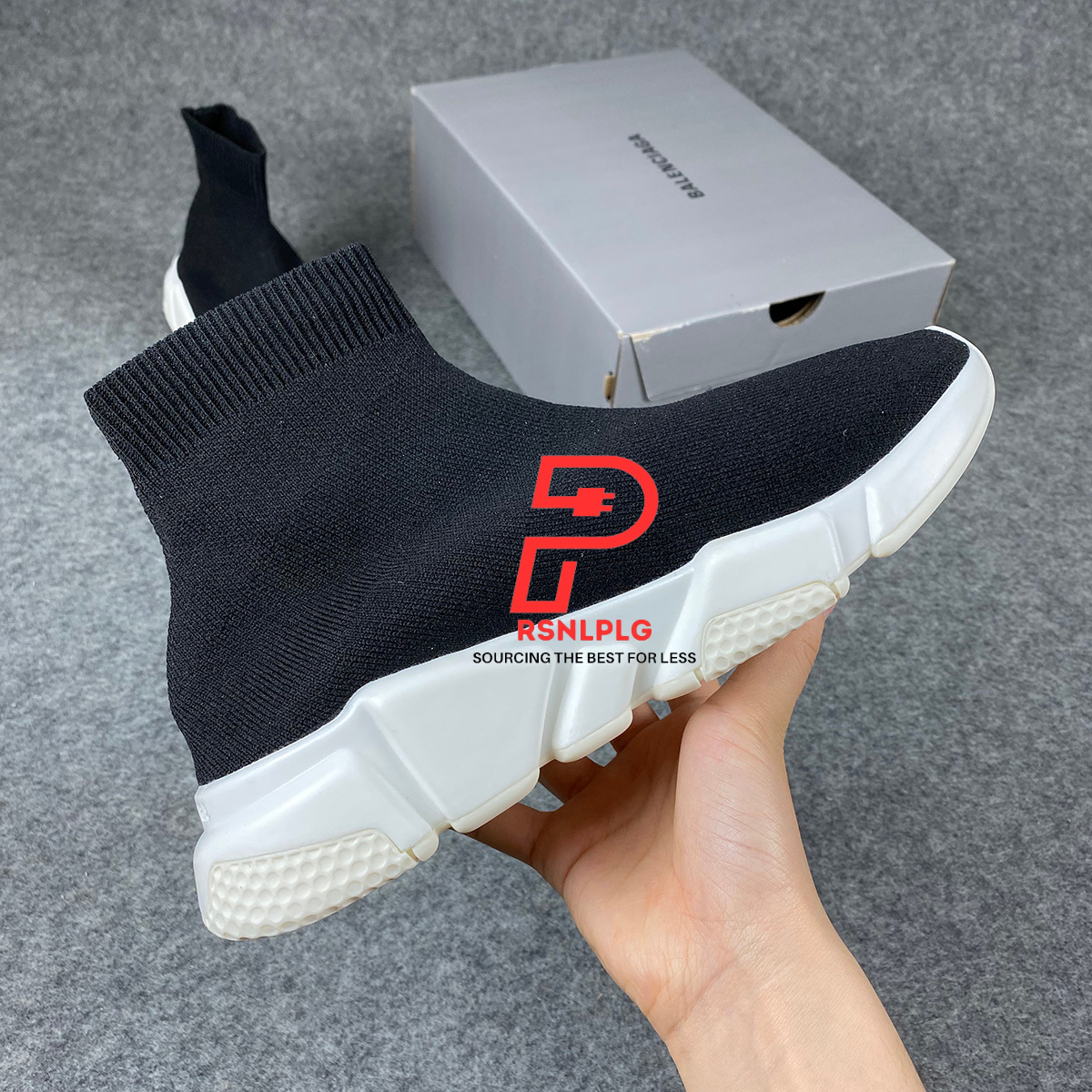 Balenciaga Wmns Speed Trainer Mid 'Black White'