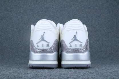 Wmns Air Jordan 3 Retro 'Sail Metallic Silver'